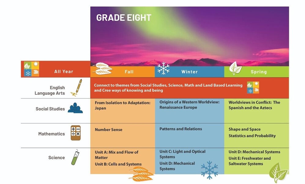 grade 8 curriculum